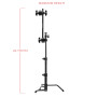 Shape Mini C-Stand 5" avec rotule