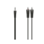 Hama Câble audio fiche jack mâle 3,5mm-2 fiches RCA mâles stéréo 5m