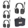 CAME-TV KUMINIK8 Duplex Digital Wireless Headset 450M Dual Ear 4 Pack