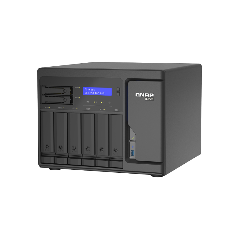 QNAP NAS Tour Boitier nu 6 baies 3.5" + 2 baies 2.5" Alim. interne