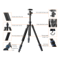 E-Image Carbon fiber Tripod with ball head