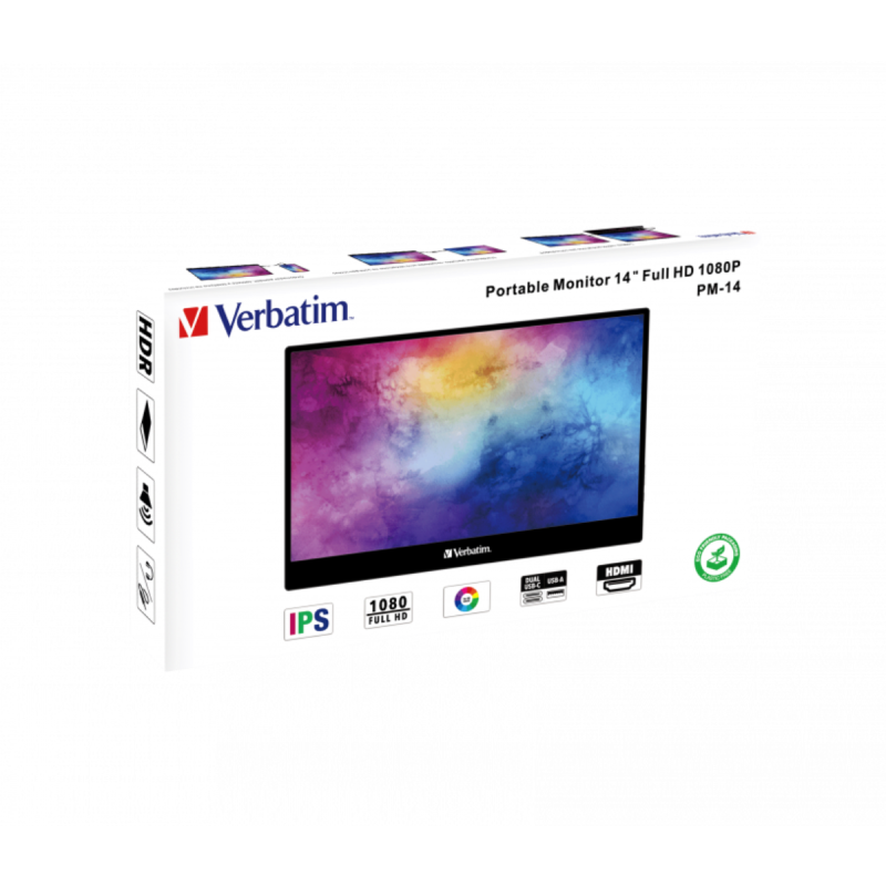 Verbatim PM-14 Moniteur portable 14" Full HD 1080p