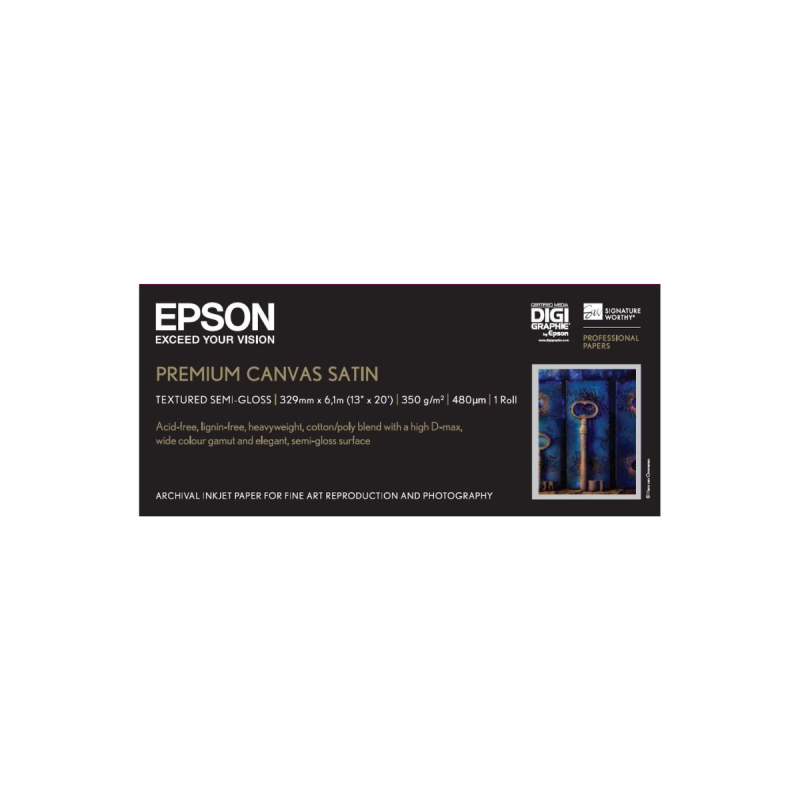 Epson Premium Canvas Satin 350g - 24p x 12,2m