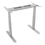 Kimex Pied de bureau motorisé assis-debout, H 62-128 cm Gris Connecté