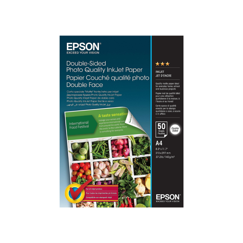 Epson Photo Quality Inkjet Paper-DS - 140g - 50 feuilles