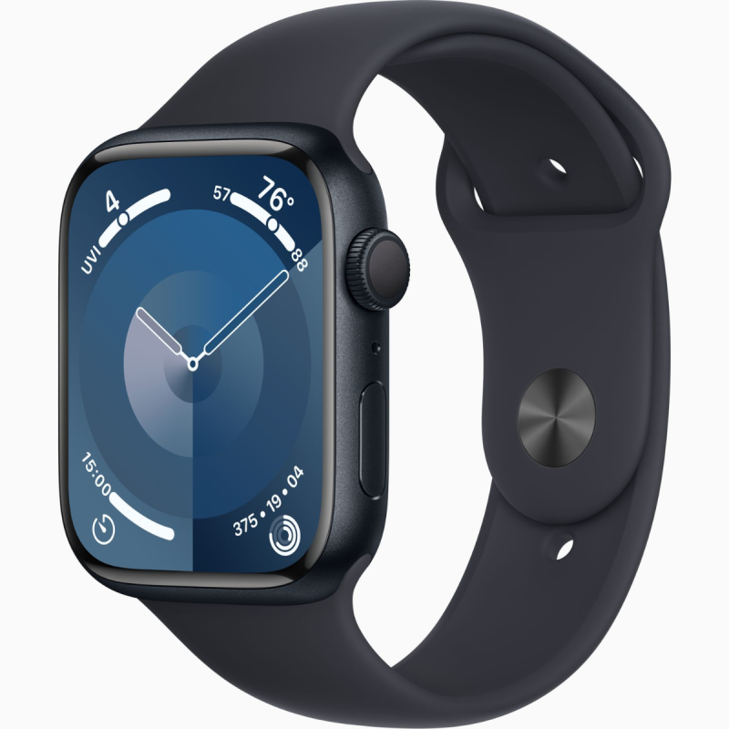 Apple Watch Series 9 GPS 45mm Midnight Alu Midnight Sp Bnd S