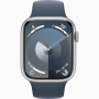 Apple Watch Series 9 GPS 45mm Silver Alu Storm Blue Sp Bnd S