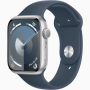 Apple Watch Series 9 GPS 45mm Silver Alu Storm Blue Sp Bnd M