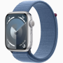 Apple Watch Series 9 GPS 45mm Silver Alu Winter Blue Sp Loop