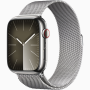 Apple Watch Series9 Cell 45mm Silver Ssc Silver Milanese Loo