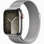 Apple Watch Series9 Cell 41mm Silver Ssc Silver Milanese Loo