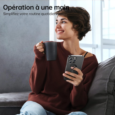 We - WE Anneau de support universel smartphone blanc: Anneau retractable -  fonction support doigts et support horizontale - fixation colle 3M - Autres  accessoires smartphone - Rue du Commerce