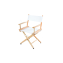 Filmcraft Pro Series Director Chair SHORT natural - BLUE canvas