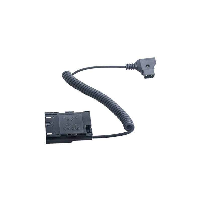 Caruba Canon LP-E6 batterie factice + D-TAP B Type Poort (cable)