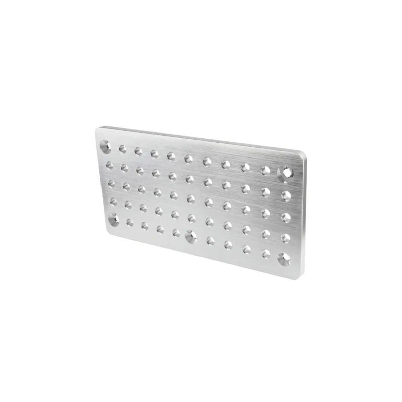 Kupo 6" x 11" x 3/8" Rectangle cheese plate (aluminium)