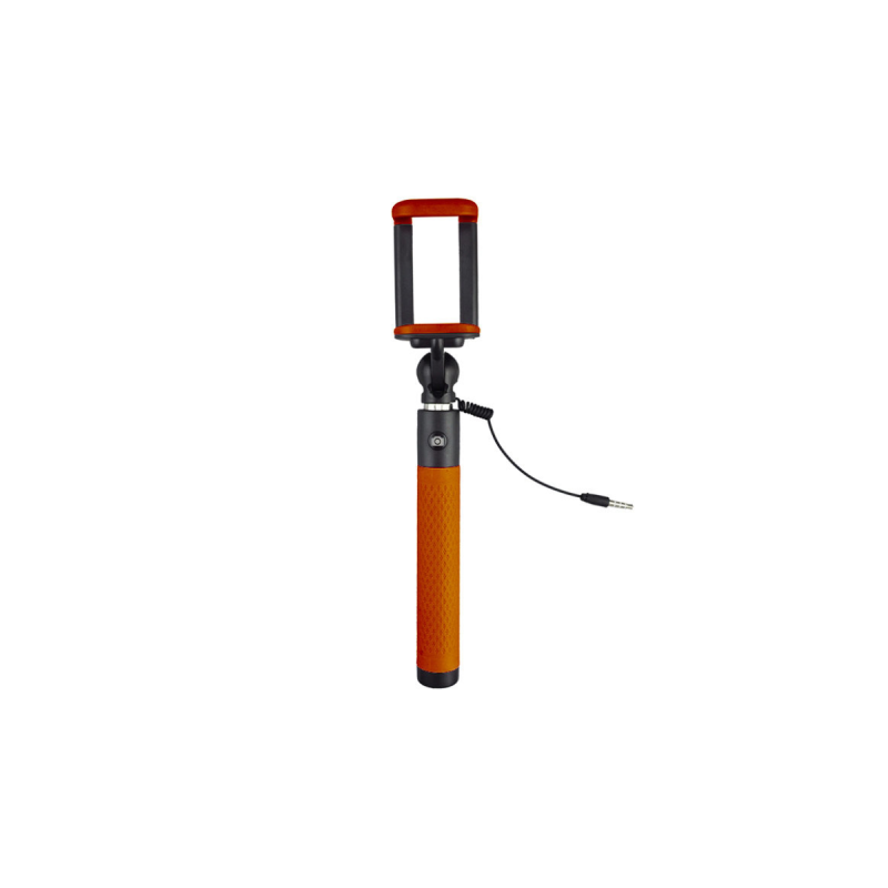 Caruba Selfie Stick Plug & Play - Oranje