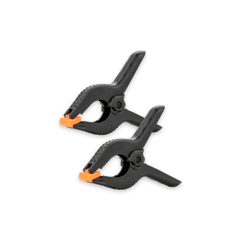 Caruba Background Clamp Black/Orange Medium (2 pieces)