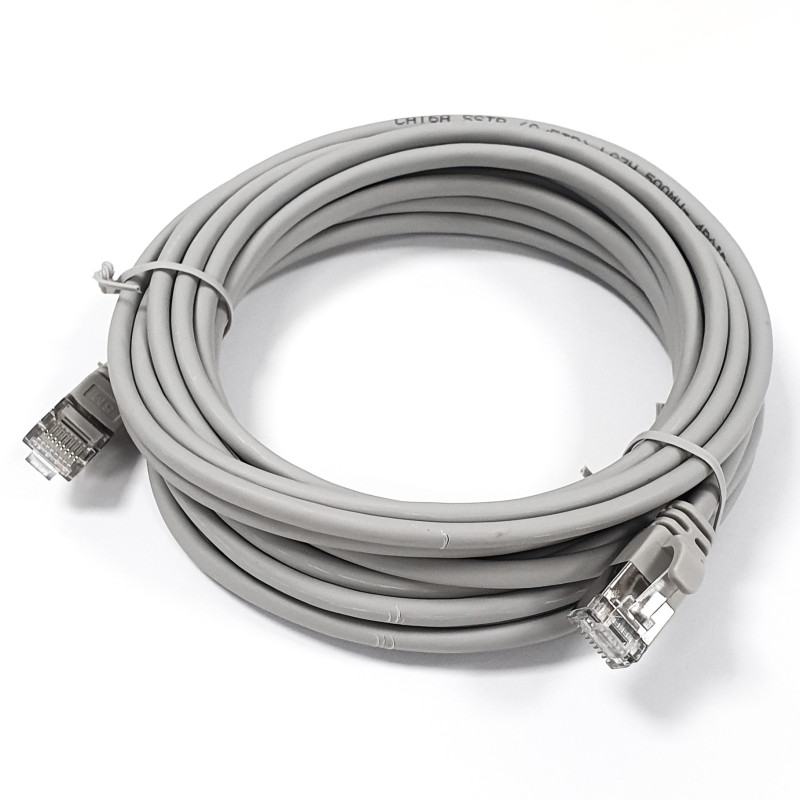 Neklan Cordon C6a SSTP ultra fin Slim AWG30 LSZH - Gris - 5m