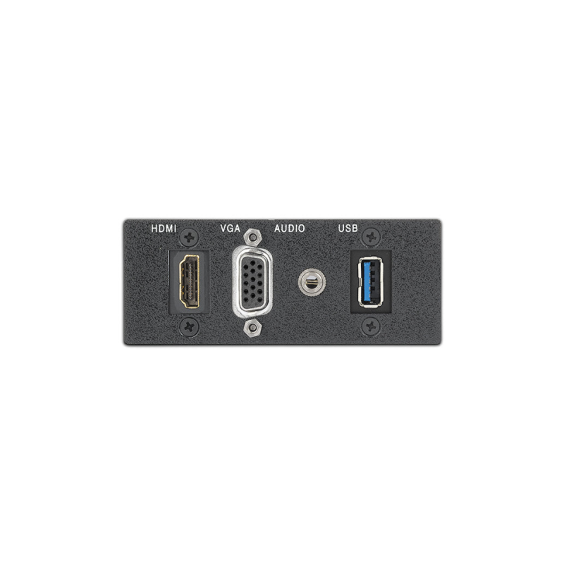 Extron Single Space AAP Black 15-pin HD F-F, 3.5 mm Stereo Mini