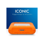 LaCie Rugged Mini SSD  - USB-C (SSD) - Orange - 1TB - Câble USB-C fou