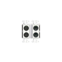 RDL Interface Dante murale bidirectionnelle Mic/Line 2x2 blanc