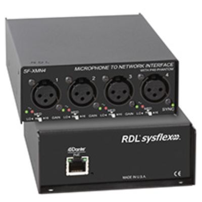 Quadruple préampli micro -> 4 canaux DANTE - RDL SF-XMN4 - DANTE - Audiopole