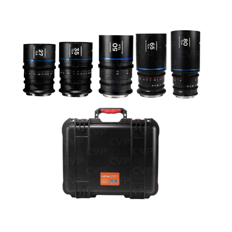 Laowa Nanomorph S35 5-Lens Bundle (Blue) Sony E