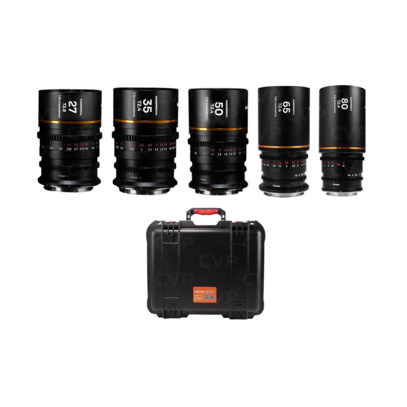 Laowa Nanomorph S35 5-Lens Bundle (Amber) Sony E