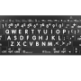 LogicSkin XLPrint Lettres noires /fond blanc FR pour MBPro avant 2016