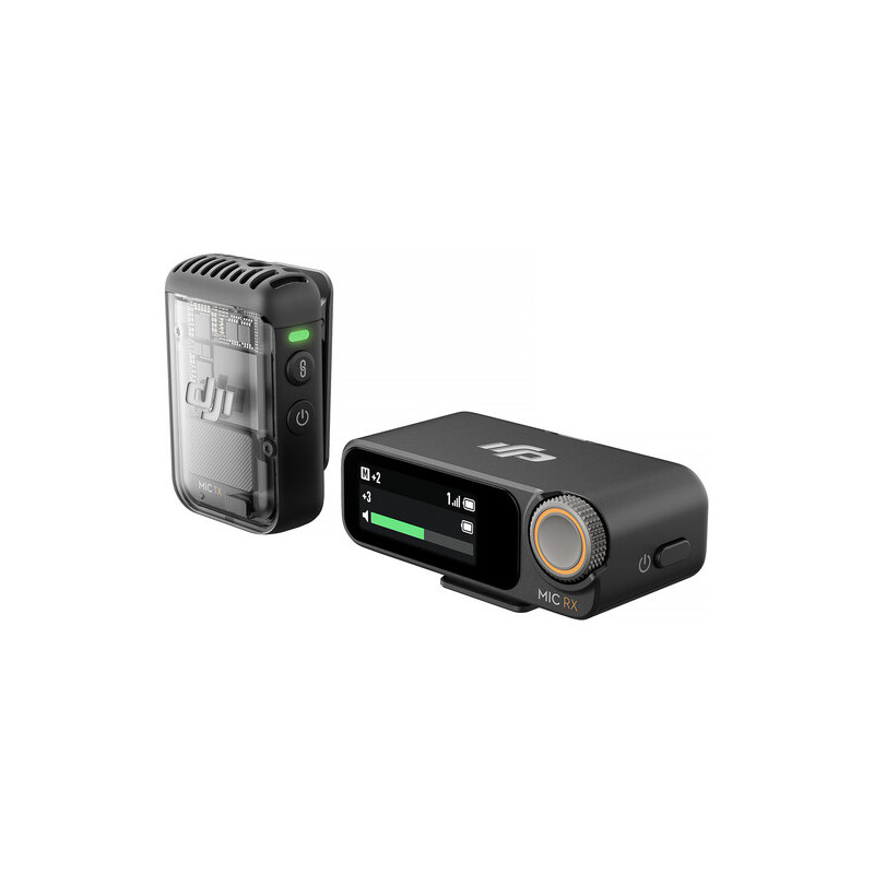 DJI Mic 2 (1 TX + 1 RX) Ensemble micro sans-fil jusqu'à 160m Noir