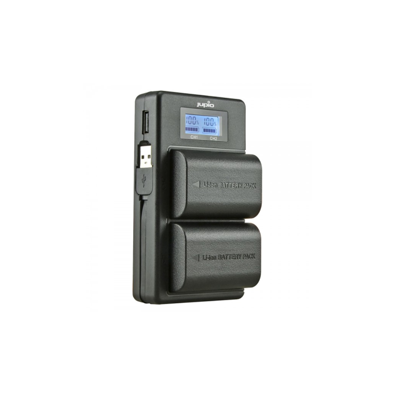 Jupio Chargeur DOUBLE  pour Canon LP-E6