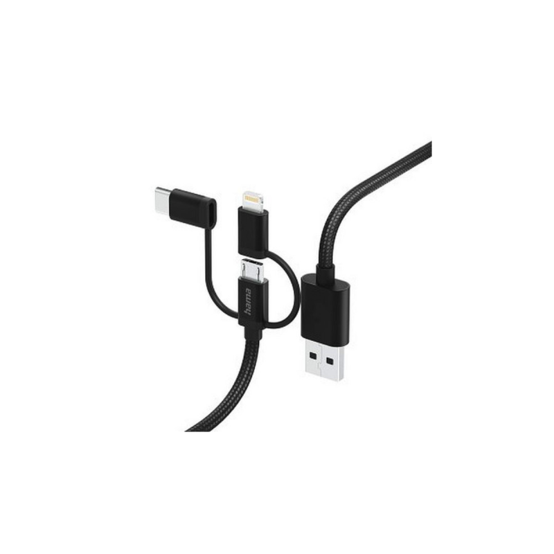 Hama Cable Usb/M-Usb 3 En 1 1,5M Nr