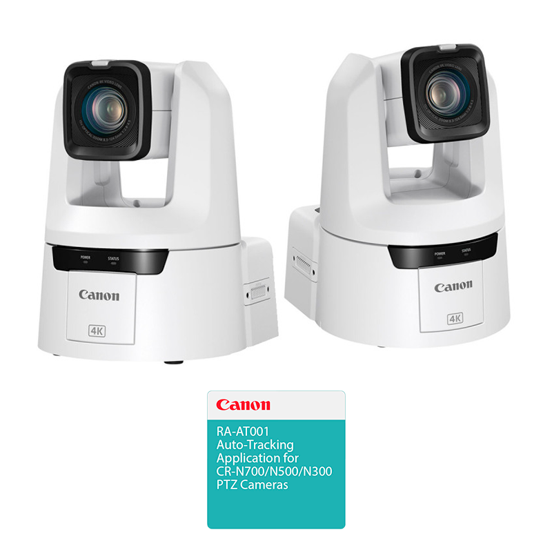 Canon Pack 2 Caméras PTZ 4K CR-N700W (Blanc) + Auto tracking offert !