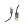 Hama Cable Usb 2.0 A/µb Or Metal 0,75M