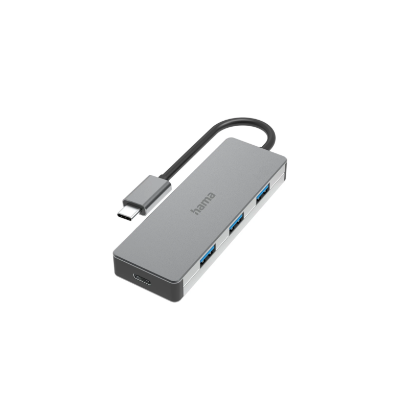 Hama Hub Usb-C 3.2G2 10Gb/S 3Xa/1Xc Alu