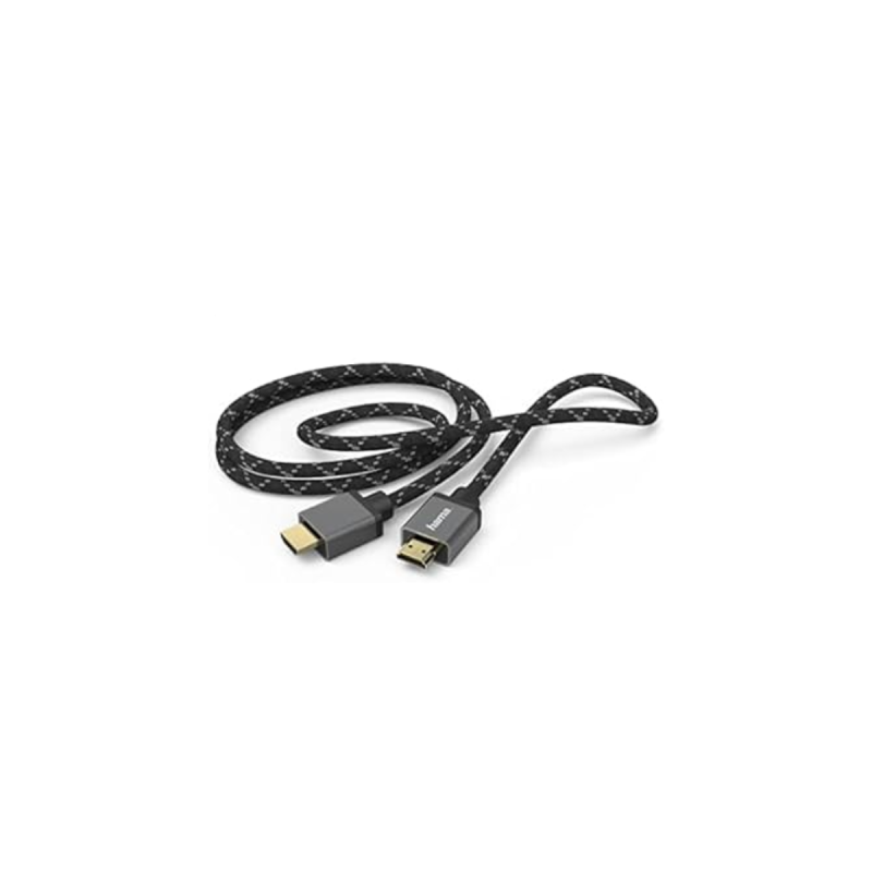 Hama Cable Hdmi 8K Or Noir Metal 2,00M