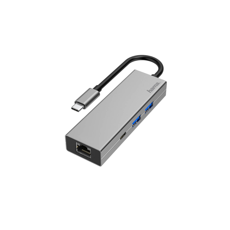 Hama Hub Usb 3.2G1 Usb-C  2Xa/Usb-C/Rj45