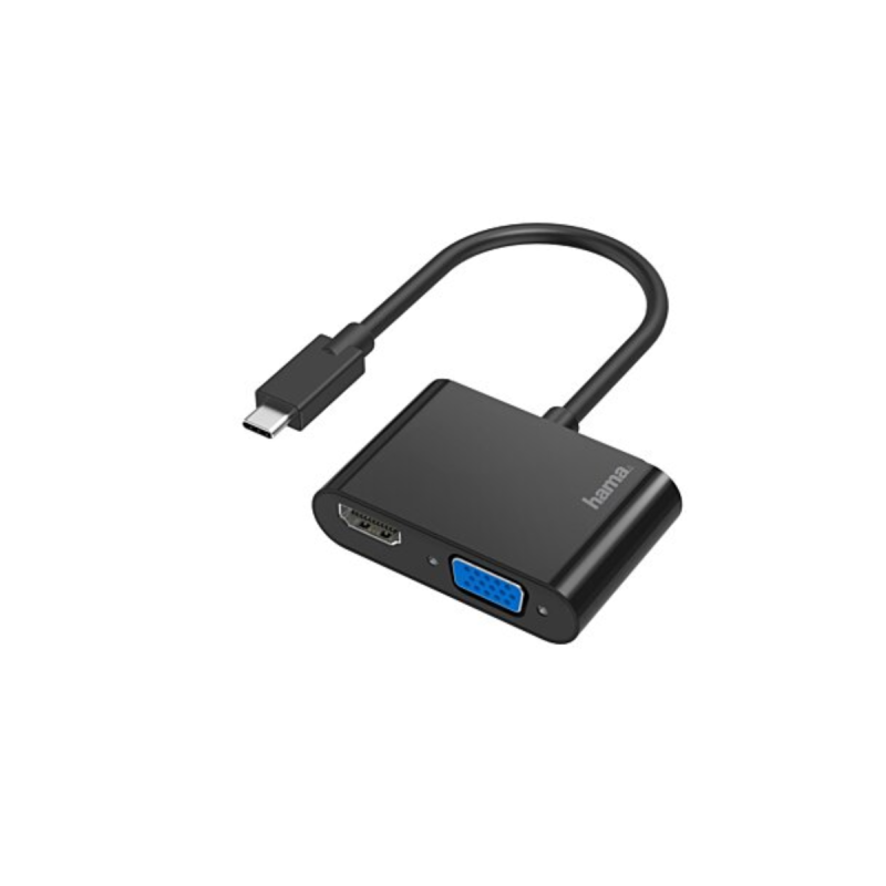 Hama Adapt 2En1 Usb-C    Vga/Hdmi Uhd 4K