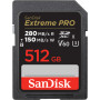 Sandisk Carte SDXC Extreme PRO 512GB 280/150mb/s - V60