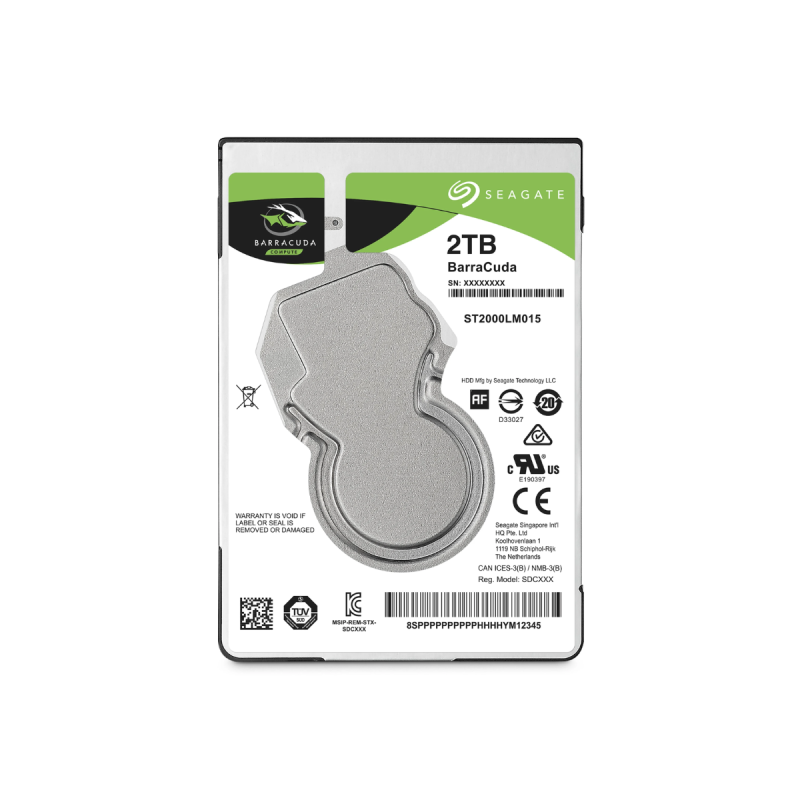 Seagate 6,4cm(2,5") 2To (5400RPM) 128Mo BarraCuda SATA 6Gb/s