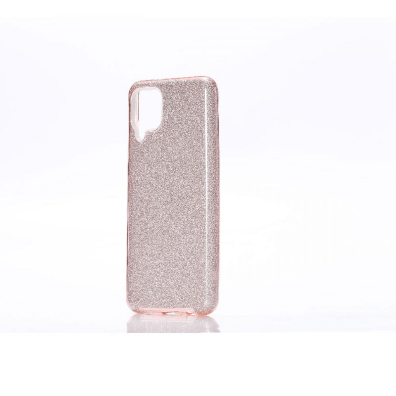 We coque de protection PAILLETTES SAMSUNG GALAXY A12 Rose