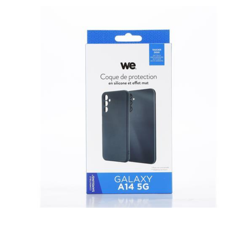 We Coque de protection SILICONE SAMSUNG GALAXY A14 5G Noir