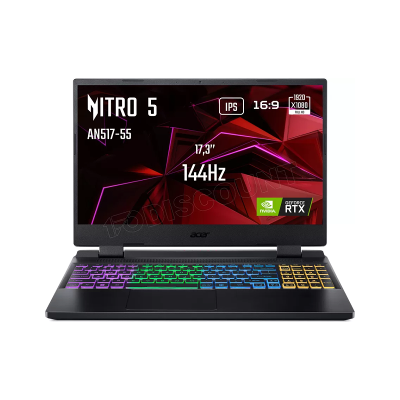 Acer Nitro AN517-55-54EK Intel i5-12450H 16Go 512GoSSD NVIDIA GeFo