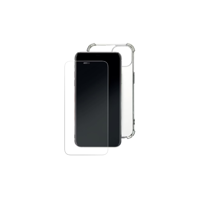 WE PACK verre trempé et coque de protection transparente IPHONE 15