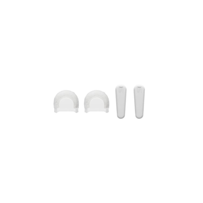 SHURE Lot de 2 bonettes anti-vent blanches + clips pour MOVEMIC