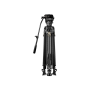 Tilta 75mm Cine Fluid Head 2-Stage One Touch Carbon Tripod Legs Gray