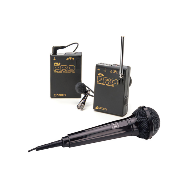 AZDEN Kit émetteur/récepteur VHF sans fil avec micro EX413