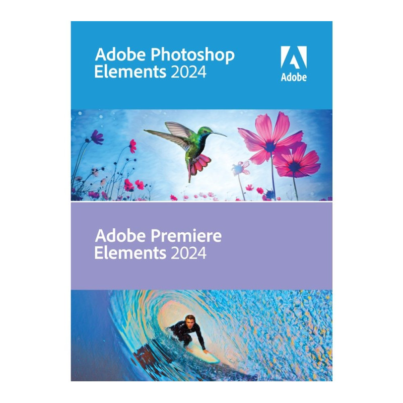 Adobe Photoshop & Premiere Elements 2024 Complète 1 Licence