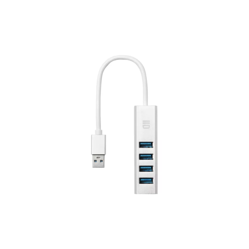 D2 Hub 4 ports USB 3.0 2 alimentations possibles PC ou secteur