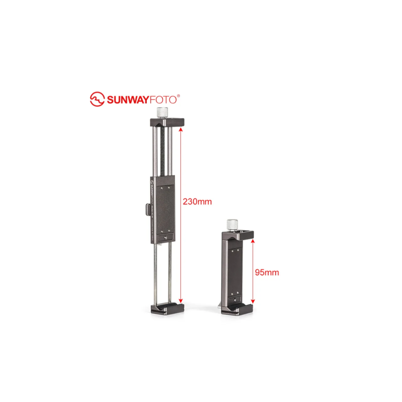 SUNWAY - Adaptateur métallique Smartphones / Tablettes 95mm   230mm